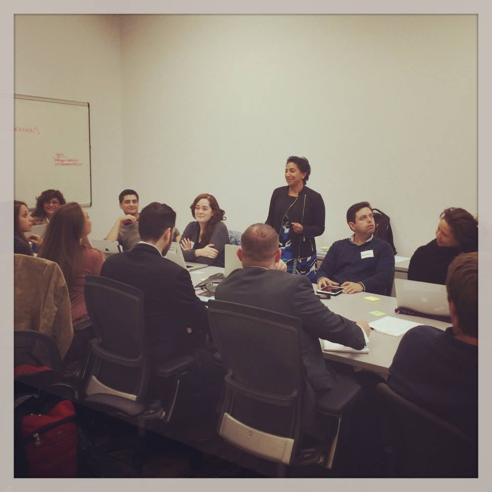 urvi leading a working session with a team